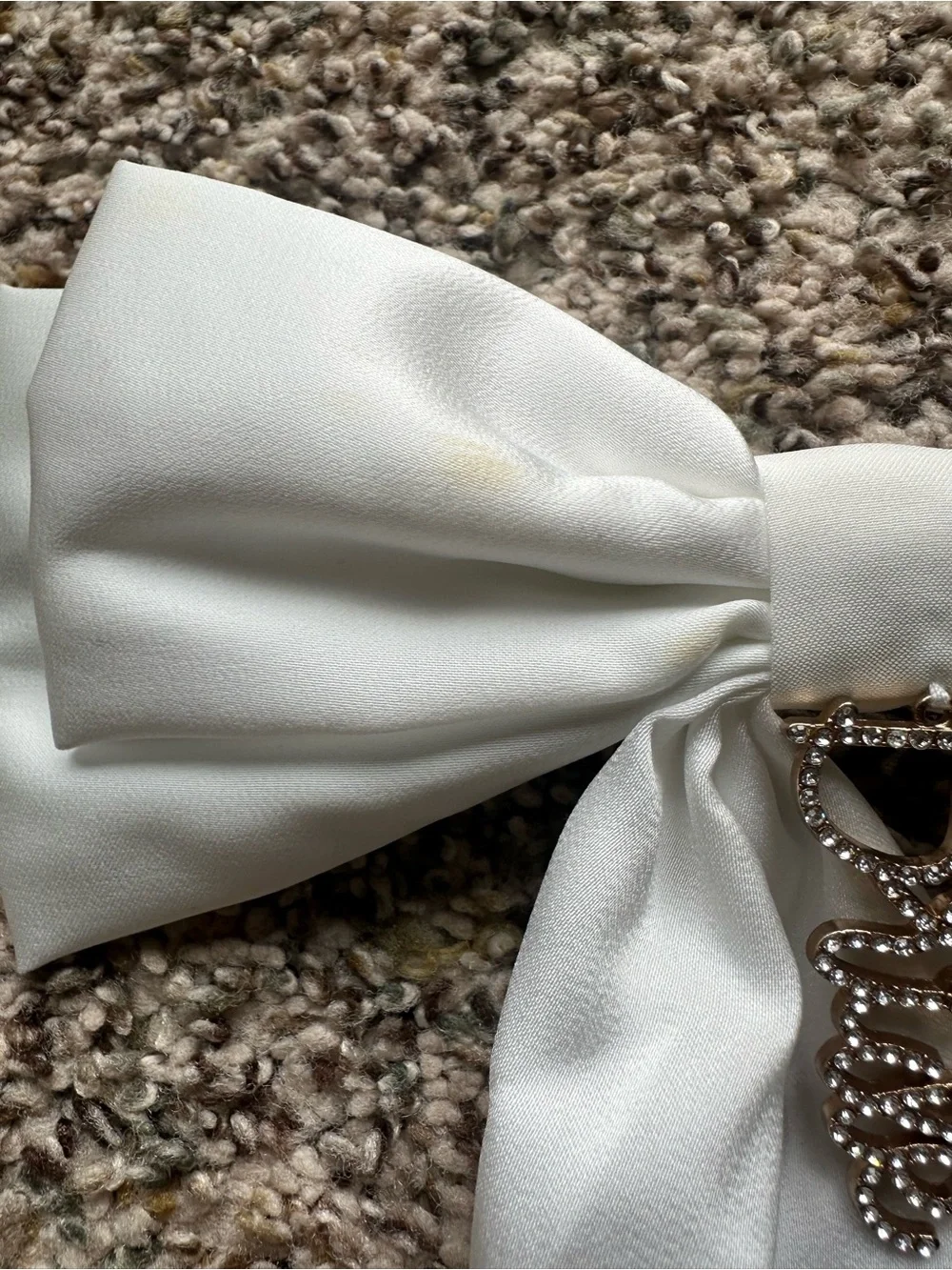 Bride hair bow clip